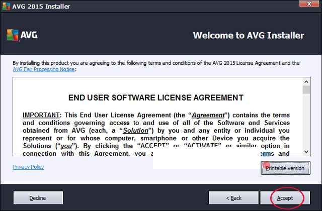 cài đặt AVG AntiVirus Free 2017 bước 3