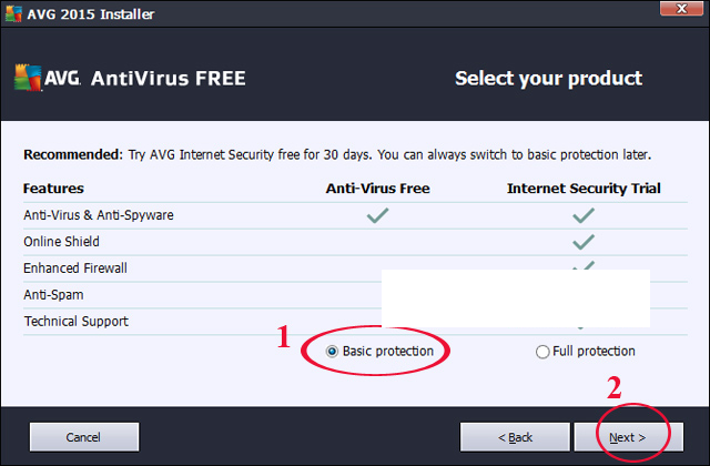 cài đặt AVG AntiVirus Free 2017 bước 4