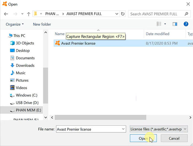 cài đặt Avast Premier full crack 11