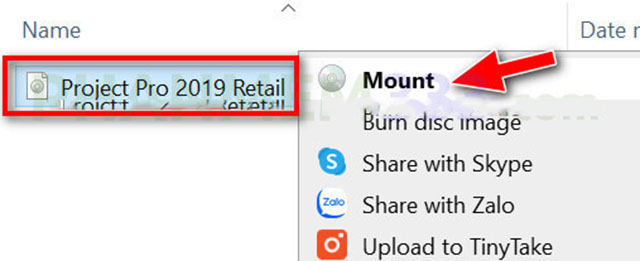 Cài đặt Microsoft Project 2019-2