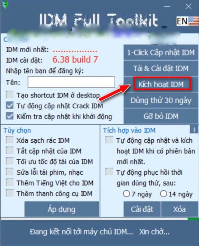 cài đặt IDM Full Toolkit 4.7-9