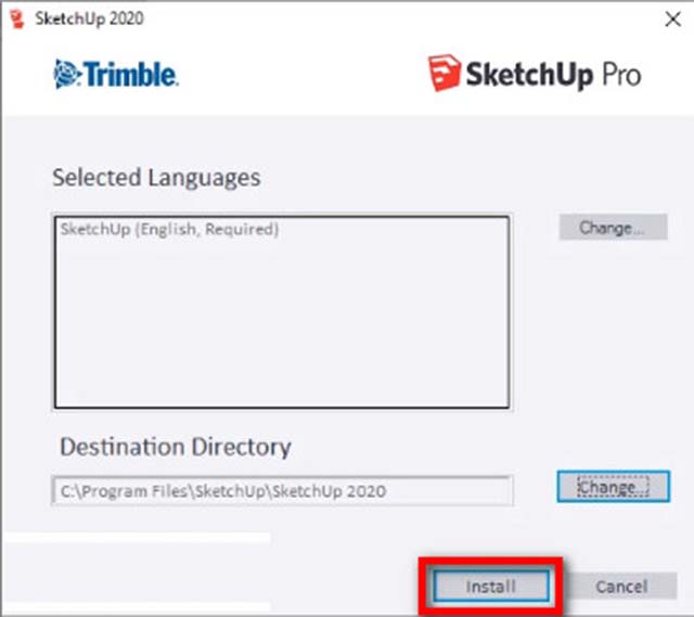 Cài đặt SketchUp Pro 2021-1