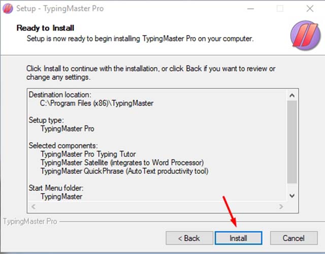 cài đặt TYPINGMASTER PRO 10 bước 9