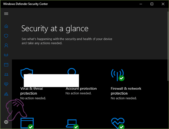 Tắt Windows Defender tạm thời bằng Settings 1