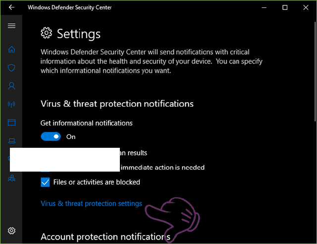 Tắt Windows Defender tạm thời bằng Settings 2