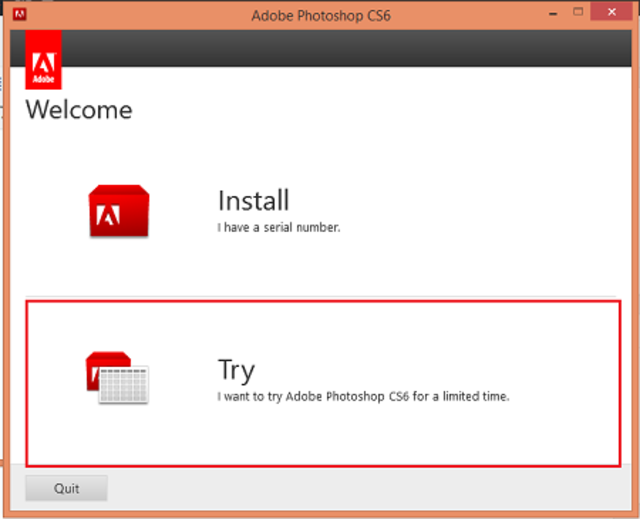 cài đặt phần mềm Photoshop CS6 bước 1