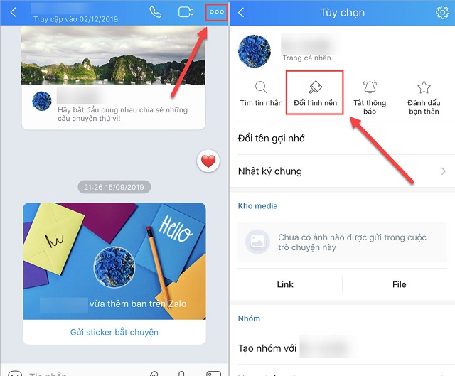 Thay đổi hình nền bằng hình ảnh tự chọn 1