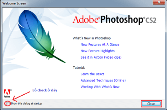 kích hoạt phần mềm Photoshop CS2-2