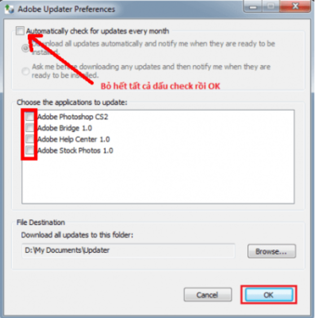 kích hoạt phần mềm Photoshop CS2-3