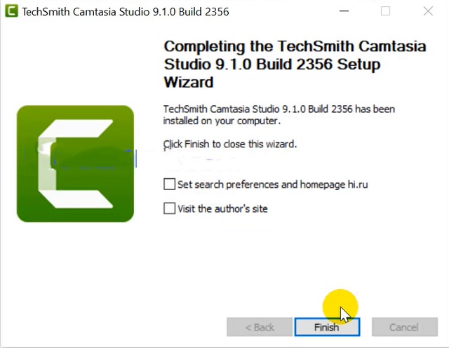 cài đặt Camtasia 9-6