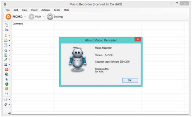 Jitbit Macro Recorder 5.8 ghi lại các tháo tác máy tính