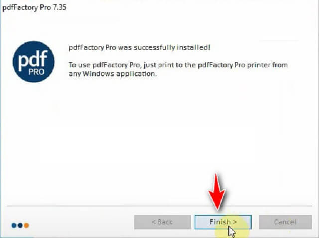 cài đặt PdfFactory Pro 7.35-5