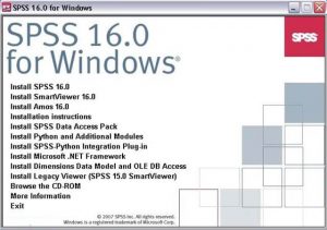 SPSS 16.0