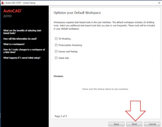 Kích hoạt AutoCAD 2010 bước 3
