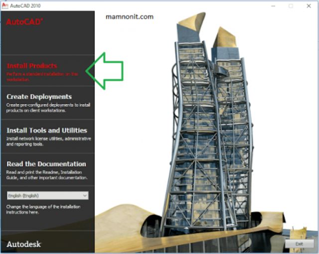 cài đặt AutoCAD 2010 bước 3