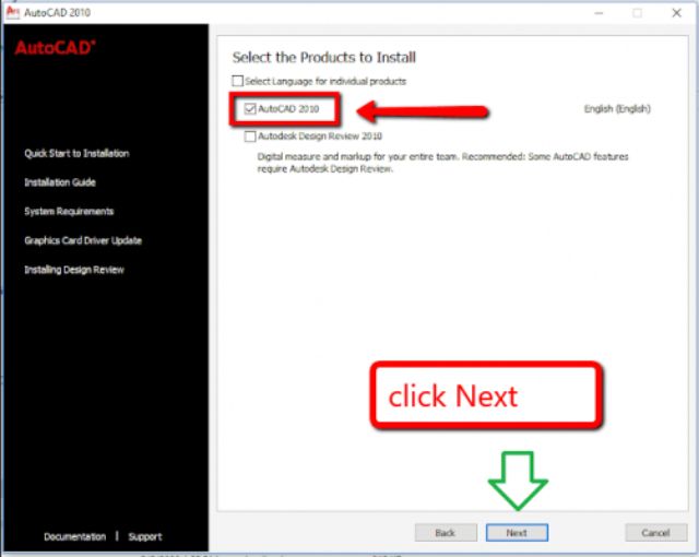 cài đặt AutoCAD 2010 bước 4