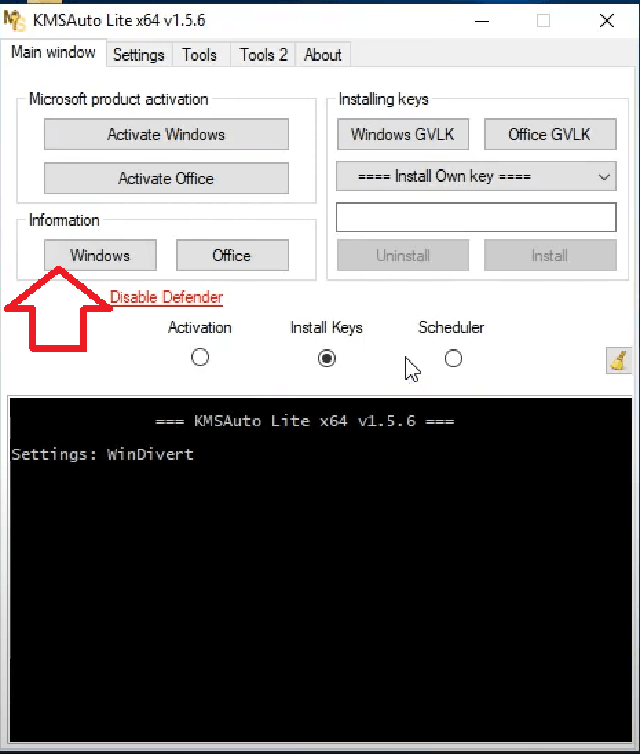 cài đặt KMSAuto 5