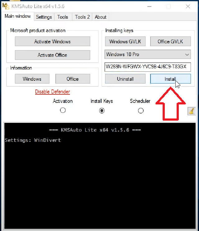 cài đặt KMSAuto 7