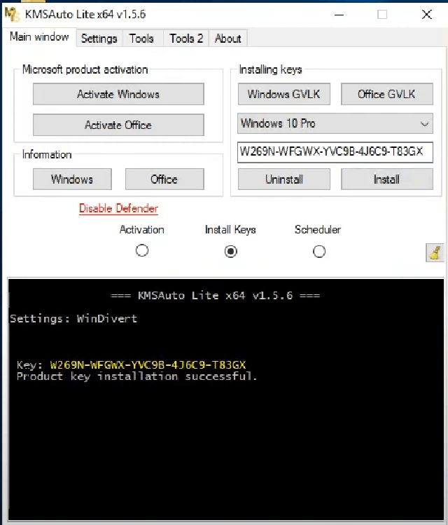 cài đặt KMSAuto 8