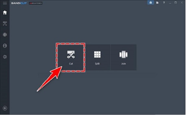 Cách cắt ghép video bằng Bandicut bước 1