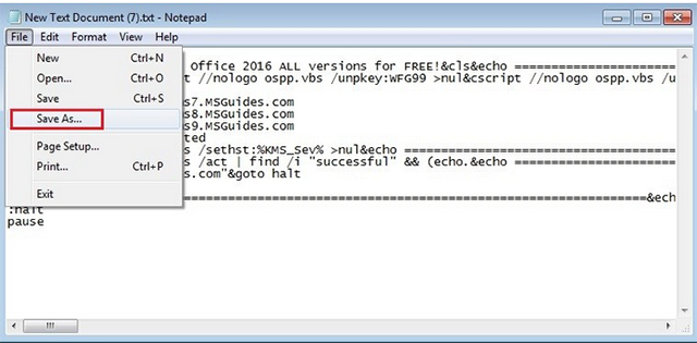 Kích hoạt Office 365 bằng phương pháp batch file