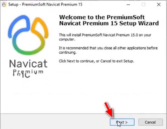 cài đặt Navicat Premium 15-3