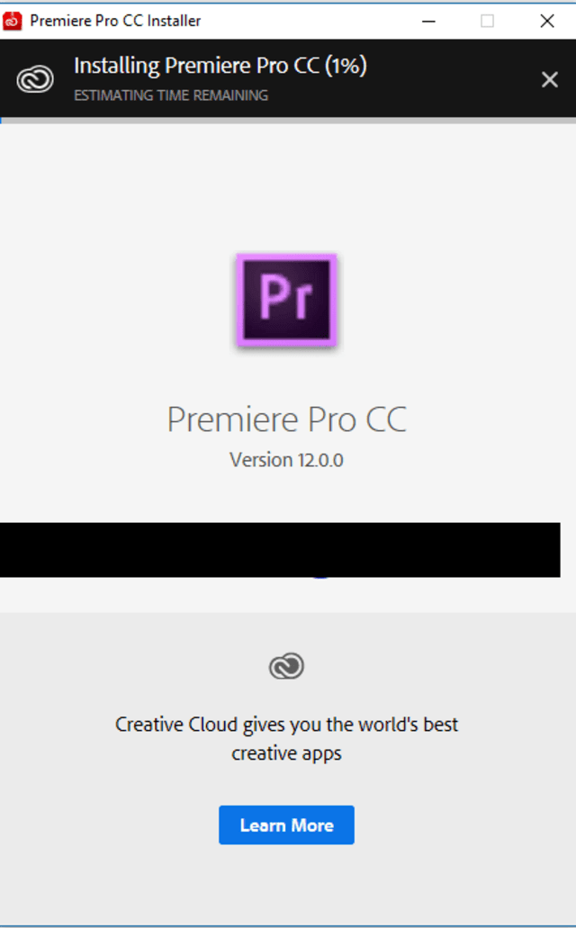 cài đặt Premiere Pro CC 2018-2