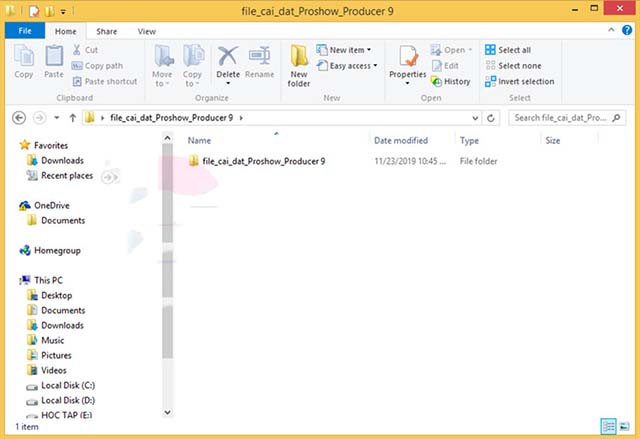 cài đặt phần mềm Proshow Producer 1