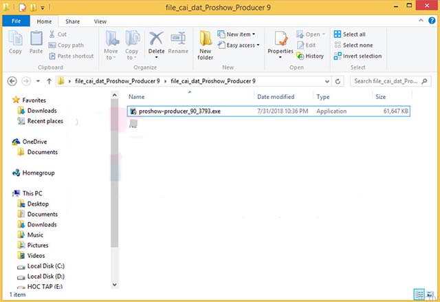 cài đặt phần mềm Proshow Producer 2