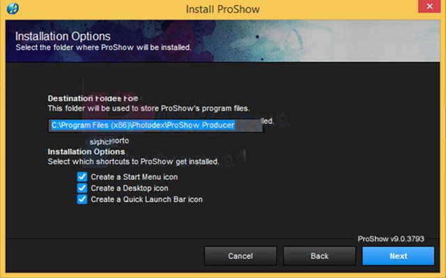 cài đặt phần mềm Proshow Producer 7