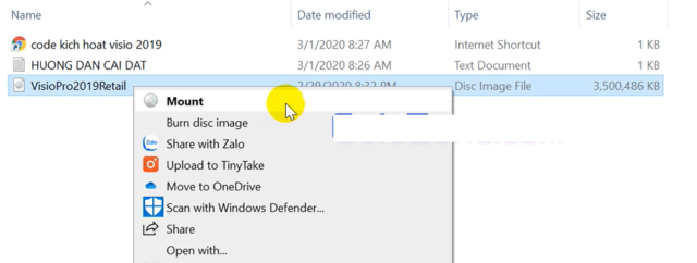 Cách cài đặt Visio 2019-2