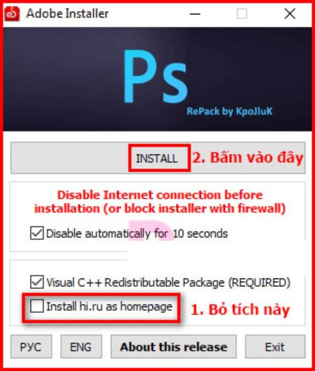 cài đặt Photoshop CC 2019-2