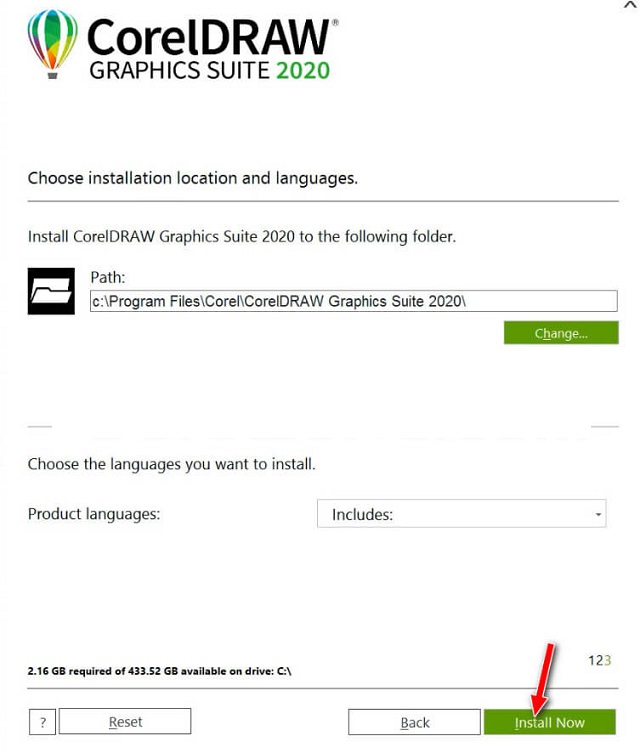 Cài đặt CorelDRAW 2020-9