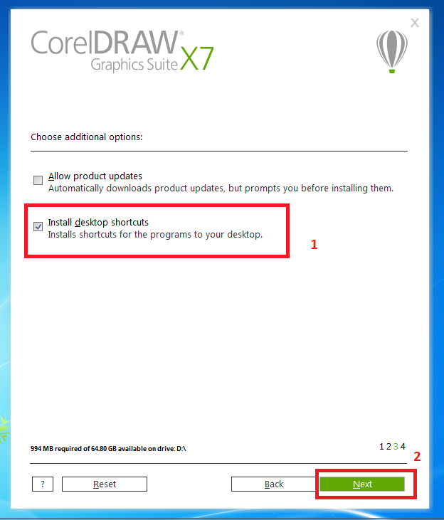 cài đặt CorelDraw X7-b10