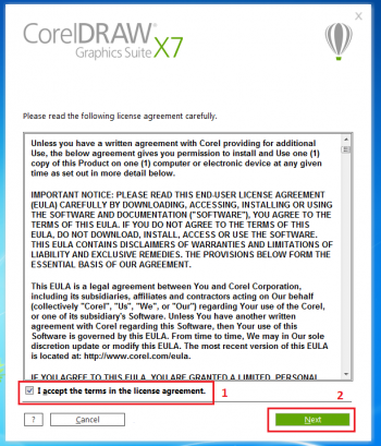 cài đặt CorelDraw X7-b5