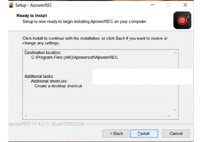 Cài đặt phần mềm ApowerREC 3