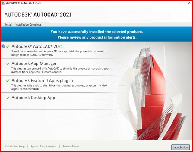 cài đặt phần mềm Autocad 2021-10