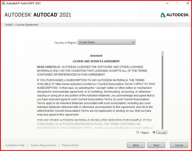 cài đặt phần mềm Autocad 2021-6