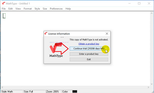 cài đặt phần mềm MathType 7.4.4 full crack 11