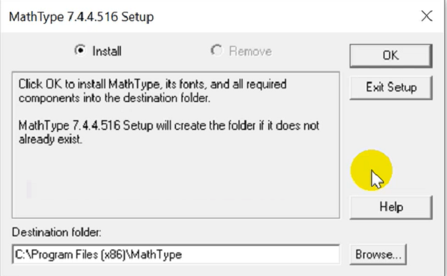 cài đặt phần mềm MathType 7.4.4 full crack 3