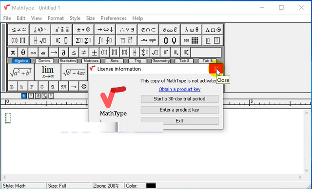 cài đặt phần mềm MathType 7.4.4 full crack 5