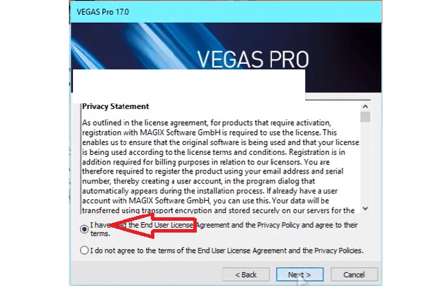 cài đặt Sony Vegas Pro 17-3