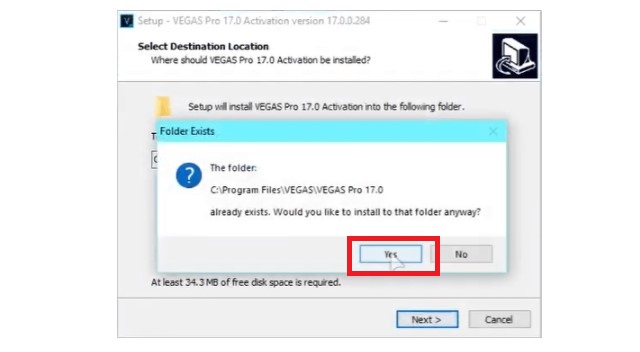 cài đặt Sony Vegas Pro 17-7