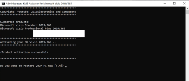 Kích hoạt Visio 2019-6