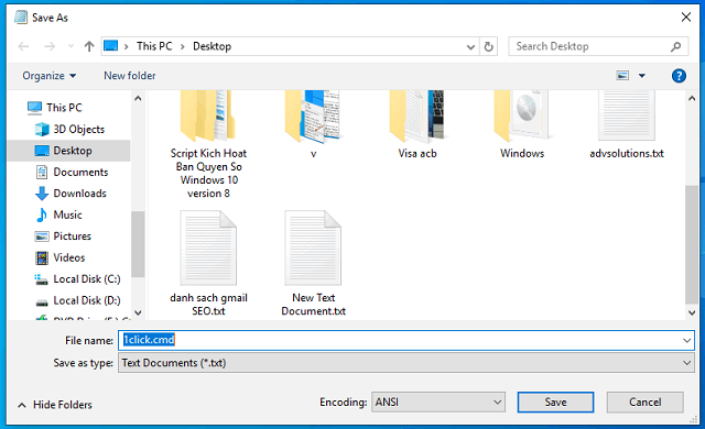 Kích hoạt thủ công bằng Key 3