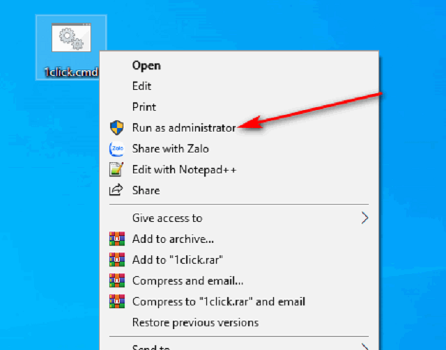Kích hoạt thủ công bằng Key 4