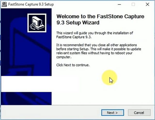 cài đặt phần mềm FastStone Capture 9.3-3
