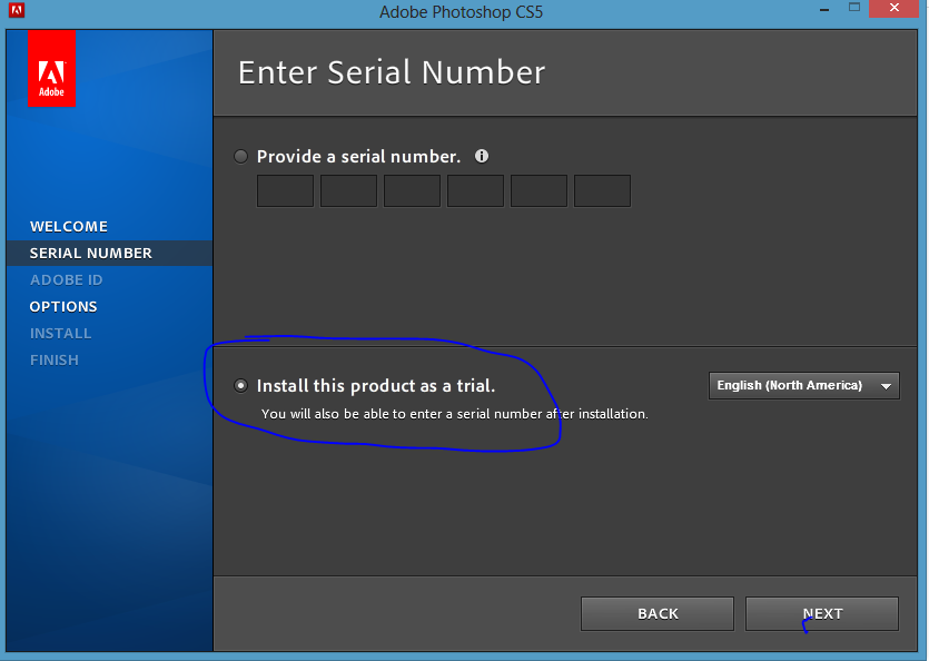cài đặt Photoshop CS5 b3