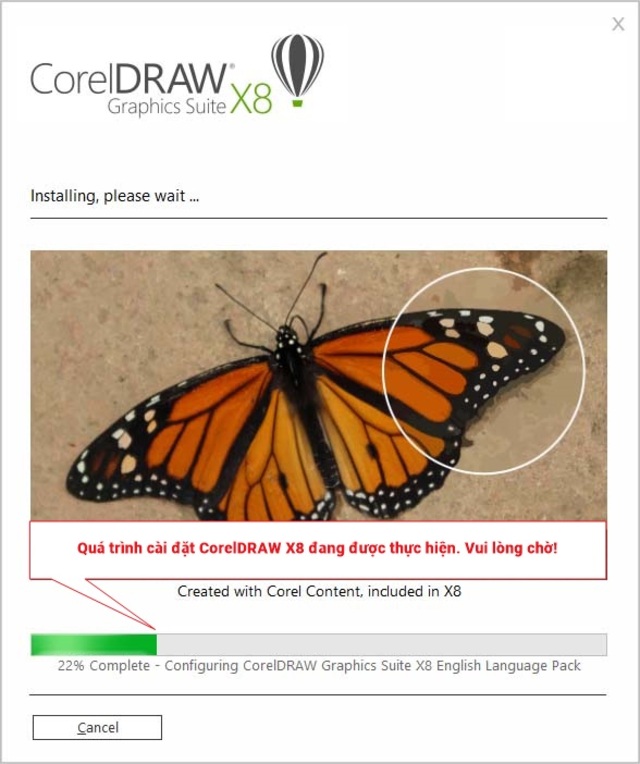 Cài đặt CorelDRAW X8 bước 10
