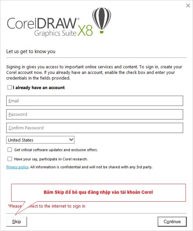 Cài đặt CorelDRAW X8 bước 11